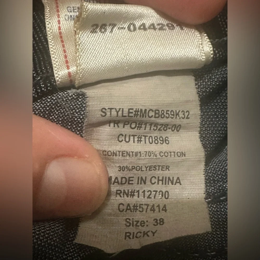 True Religion Jeans Vintage Ricky Corduroy Mens Distressed Pocket Straight 38x33